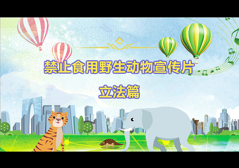 禁食野生動(dòng)物，從我做起，從現(xiàn)在做起
